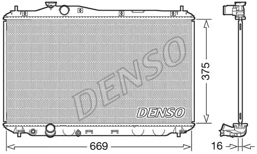 воден радиатор DENSO DRM40042