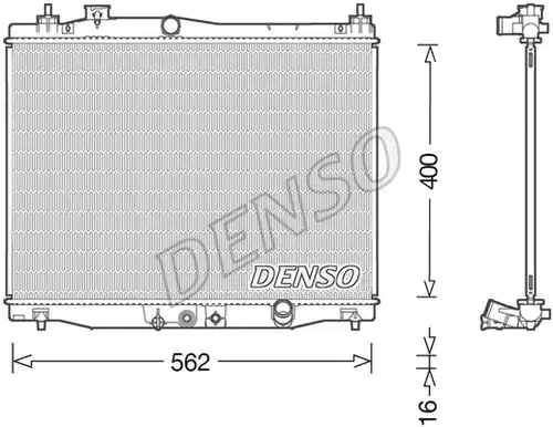 воден радиатор DENSO DRM40046