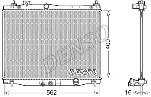 воден радиатор DENSO DRM40047