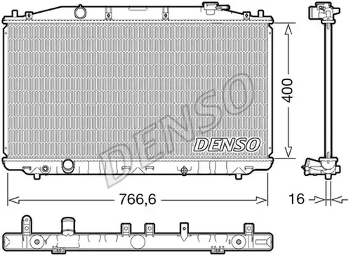 воден радиатор DENSO DRM40051