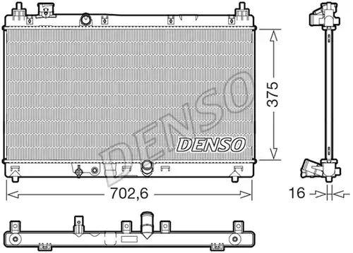 воден радиатор DENSO DRM40057