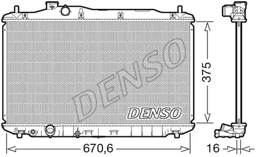 воден радиатор DENSO DRM40105