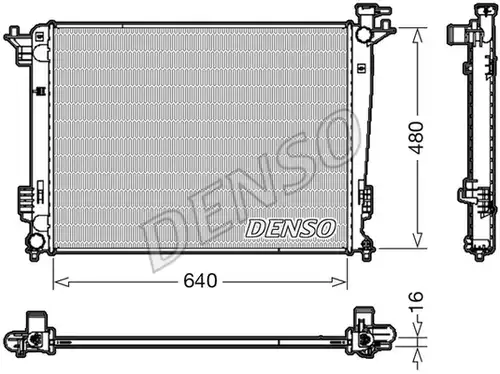 воден радиатор DENSO DRM41003