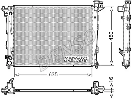 воден радиатор DENSO DRM41005