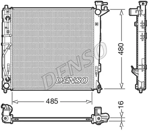 воден радиатор DENSO DRM41007