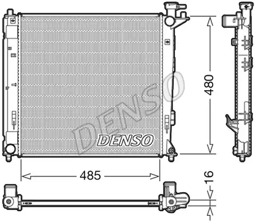 воден радиатор DENSO DRM41008