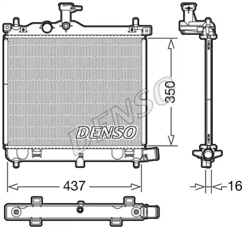 воден радиатор DENSO DRM41009