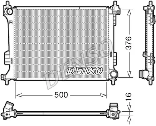 воден радиатор DENSO DRM41010
