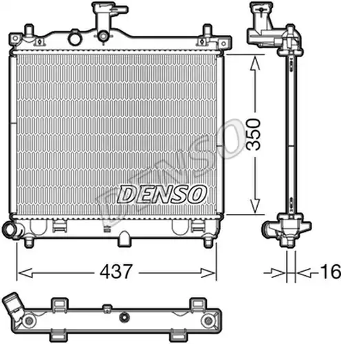 воден радиатор DENSO DRM41012