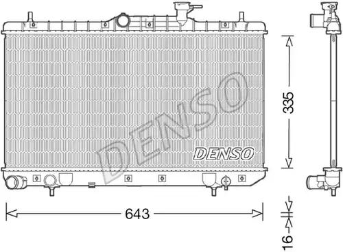 воден радиатор DENSO DRM41014