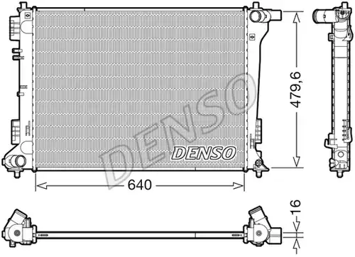 воден радиатор DENSO DRM41019