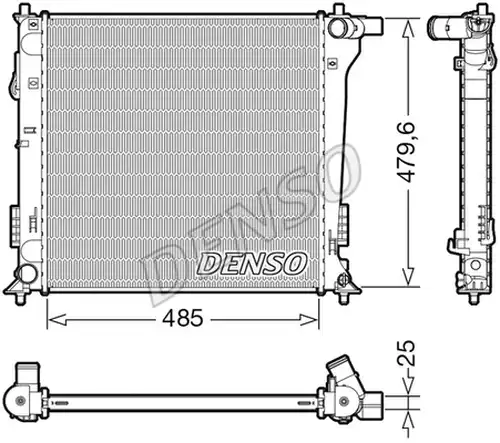 воден радиатор DENSO DRM41020