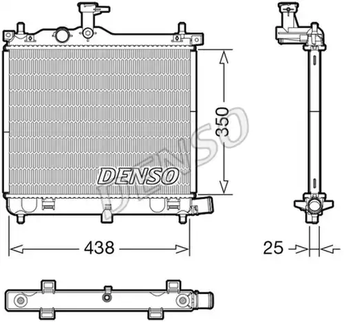 воден радиатор DENSO DRM41021
