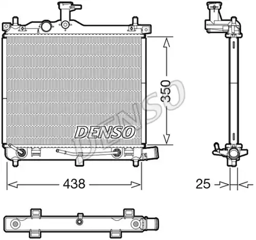 воден радиатор DENSO DRM41023