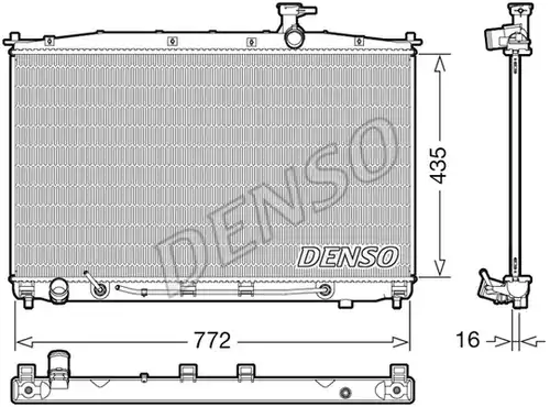 воден радиатор DENSO DRM41024