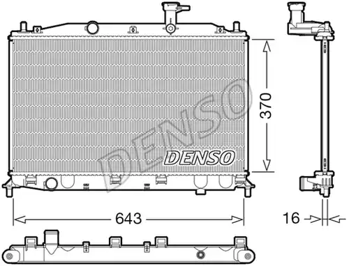 воден радиатор DENSO DRM41026