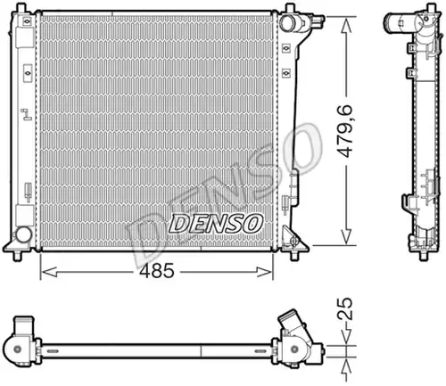 воден радиатор DENSO DRM41031