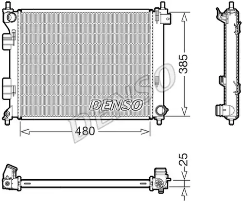 воден радиатор DENSO DRM41034