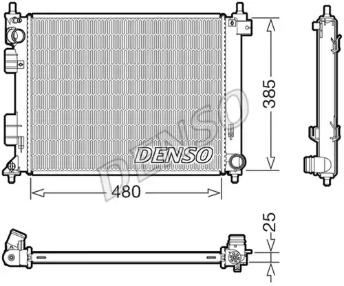 воден радиатор DENSO DRM41035