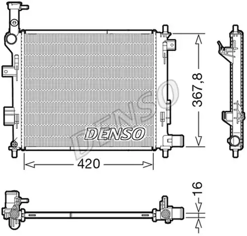 воден радиатор DENSO DRM43005