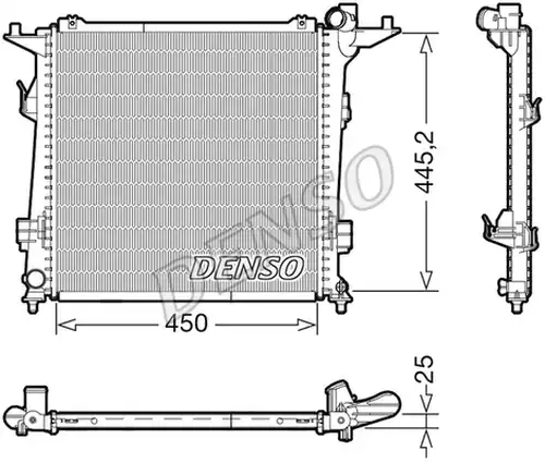 воден радиатор DENSO DRM43006