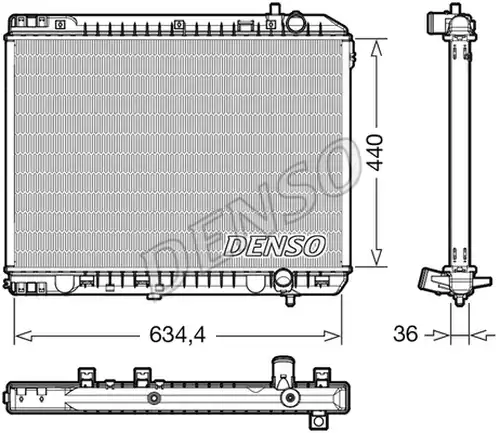 воден радиатор DENSO DRM43008