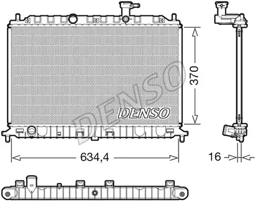 воден радиатор DENSO DRM43009