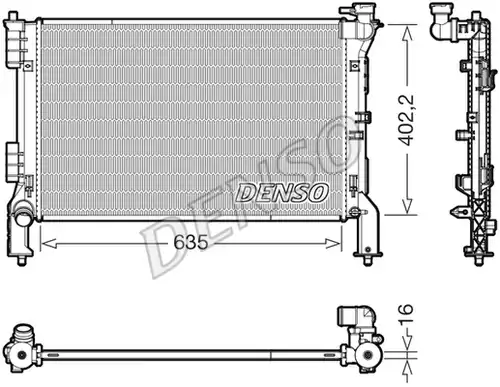 воден радиатор DENSO DRM43012
