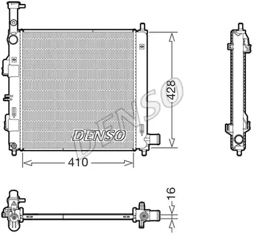 воден радиатор DENSO DRM43014