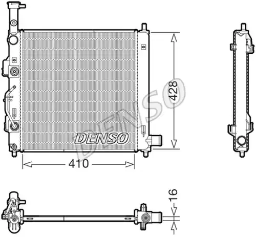 воден радиатор DENSO DRM43015