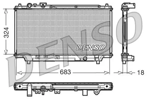 воден радиатор DENSO DRM44002