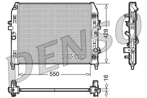 воден радиатор DENSO DRM44009