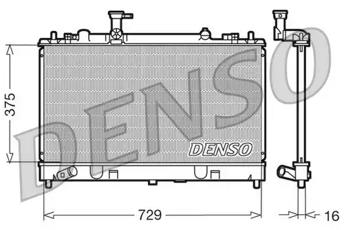 воден радиатор DENSO DRM44011