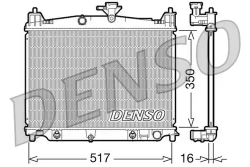 воден радиатор DENSO DRM44019