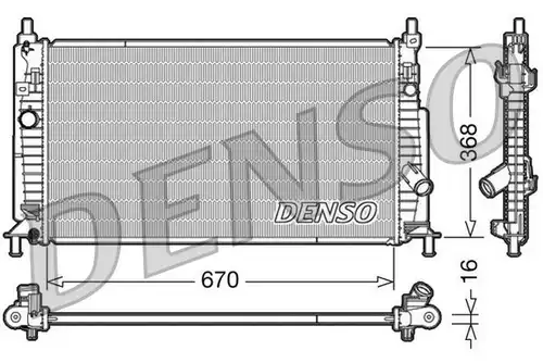 воден радиатор DENSO DRM44020