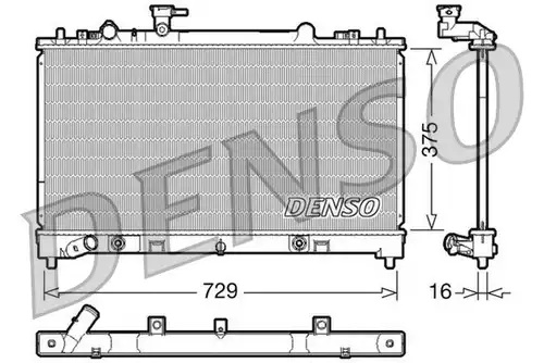 воден радиатор DENSO DRM44022