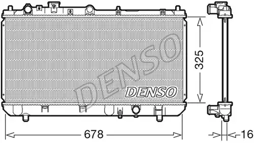 воден радиатор DENSO DRM44032