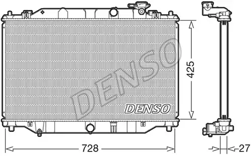 воден радиатор DENSO DRM44040