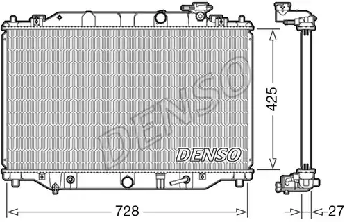 воден радиатор DENSO DRM44041