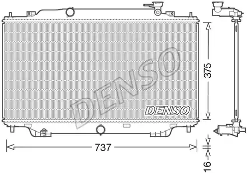 воден радиатор DENSO DRM44042