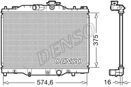 воден радиатор DENSO DRM44043