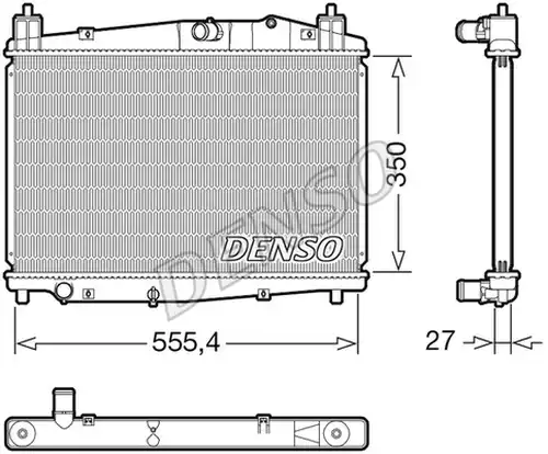 воден радиатор DENSO DRM44046