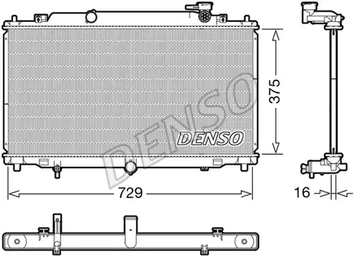 воден радиатор DENSO DRM44048