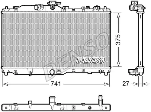 воден радиатор DENSO DRM44050
