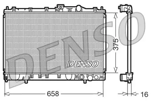 воден радиатор DENSO DRM45002