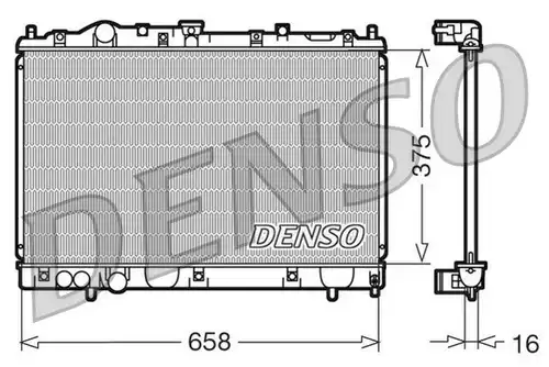 воден радиатор DENSO DRM45004
