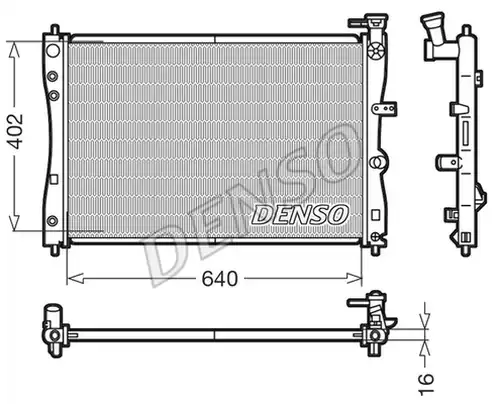 воден радиатор DENSO DRM45005