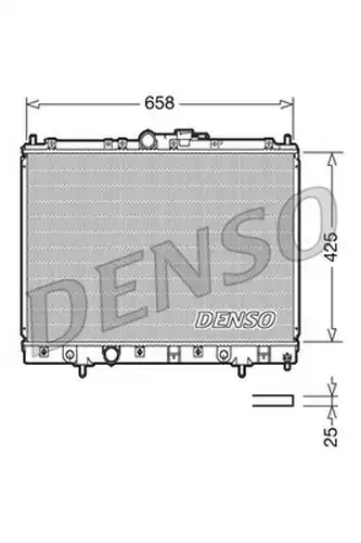 воден радиатор DENSO DRM45006