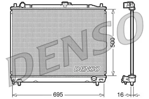 воден радиатор DENSO DRM45008