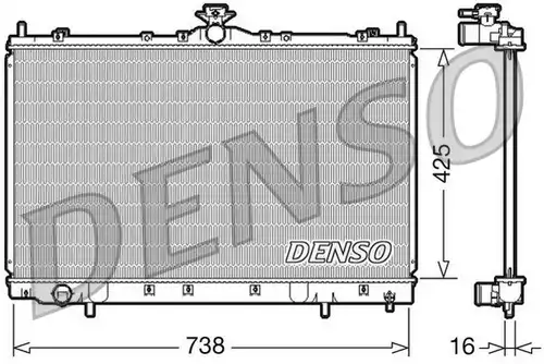 воден радиатор DENSO DRM45012